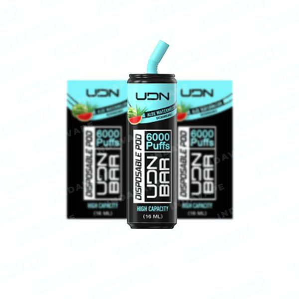 Цена на Одноразовый Pod UDN BAR - Aloe Watermelon (6000 затяжек) Купить Одноразовый Pod UDN BAR - Aloe Watermelon (6000 затяжек)