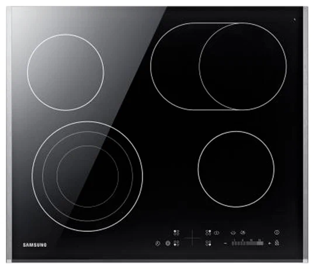 Электрическая варочная поверхность Samsung "NZ64T3536DK", 4 конфорки, черная