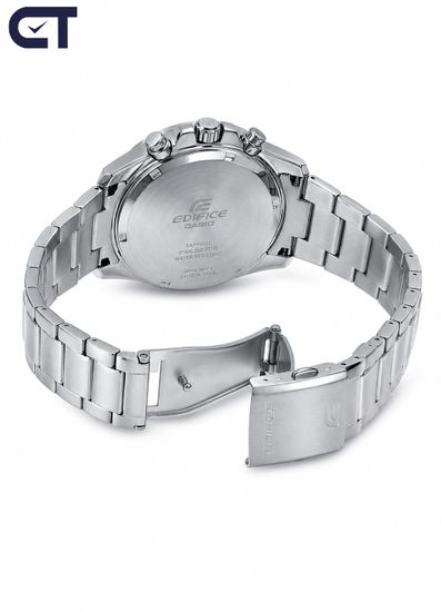 CASIO EFR-S567D-1AVUDF EDIFICE мужские наручные часы — тонкий стальной хронограф с сапфировым стеклом