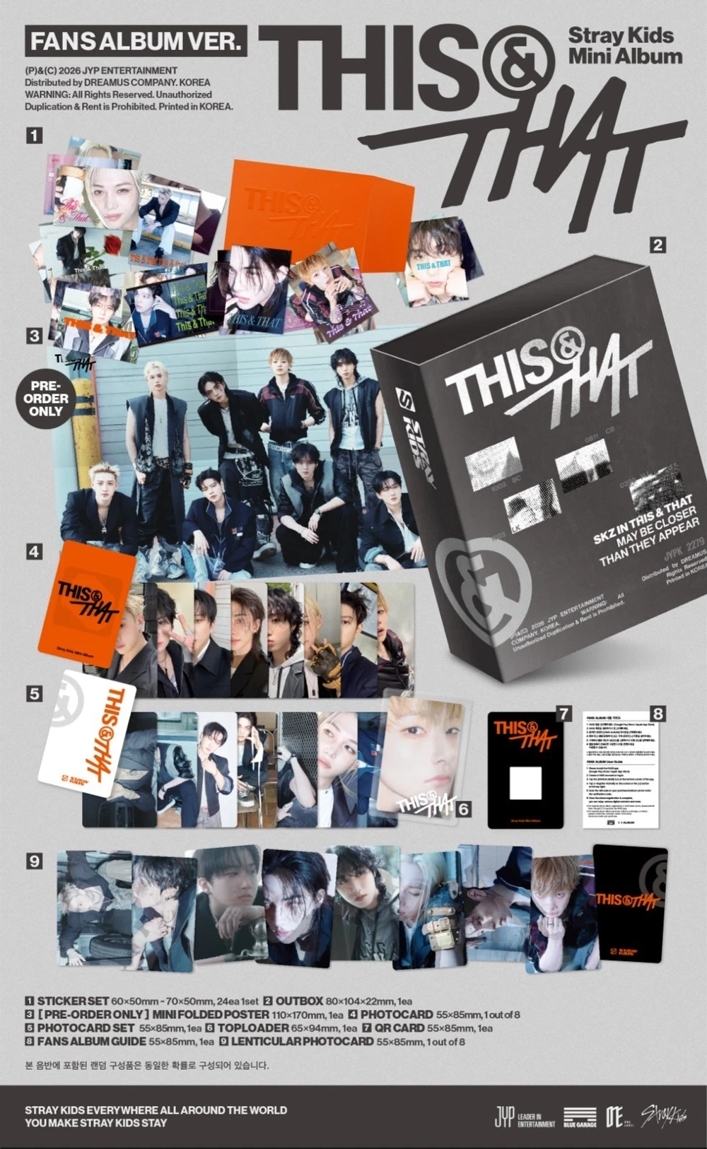 Альбом STRAY KIDS - THIS & THAT [FANS ALBUM ver.]