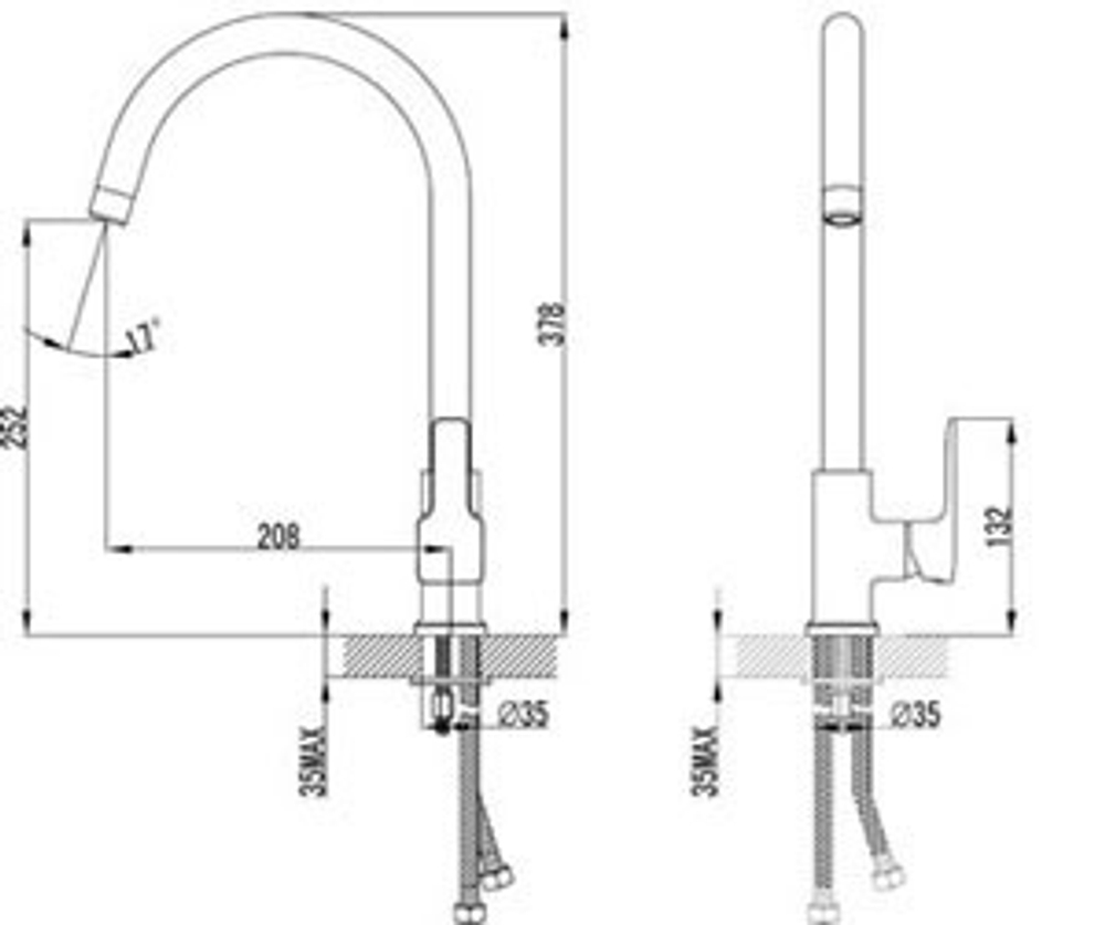 Смеситель для кухни – LM3605C, Серия BASIS.