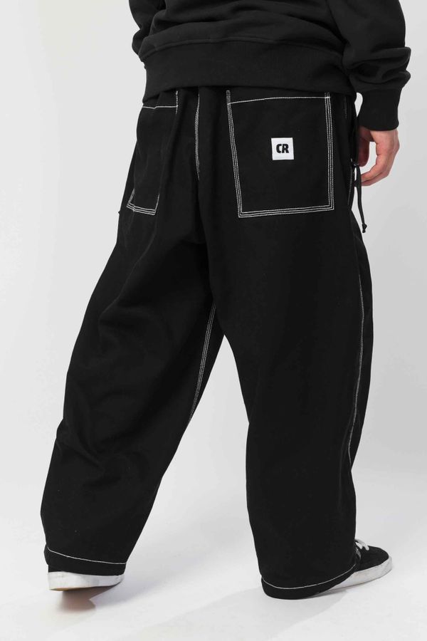 Джинсы Real Baggy Черный/Белые нитки - фото 3