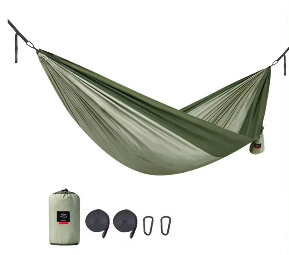 Гамак Naturehike без планок, туристический, эпонж, зеленый, артикул NH21DC011-SGU