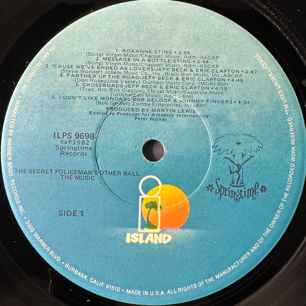 Сборник The Secret Policeman's Other Ball (The Music) США 1982г.