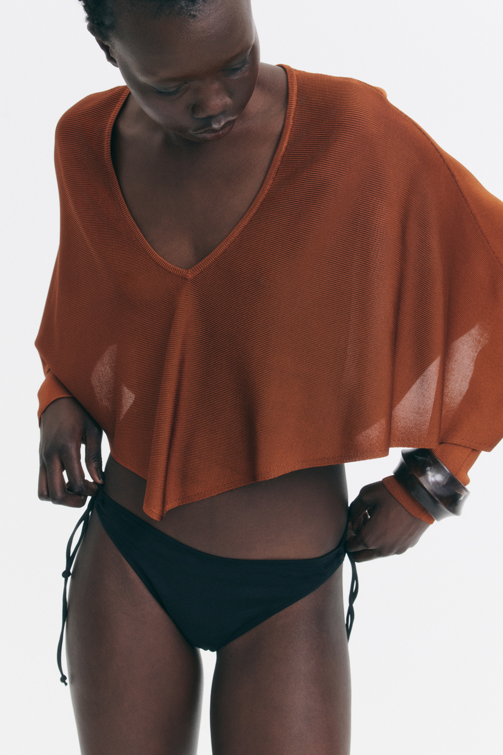 Короткий топ-накидка - H&M