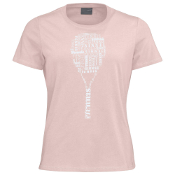 Женская теннисная футболка Head TYPO T-Shirt W - Розовый
