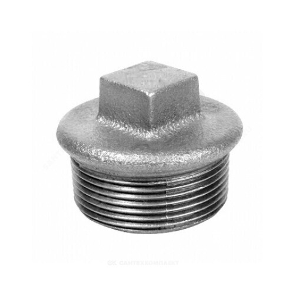 Заглушка чугун оц Ду 25 (1") НР Fittex PLUS