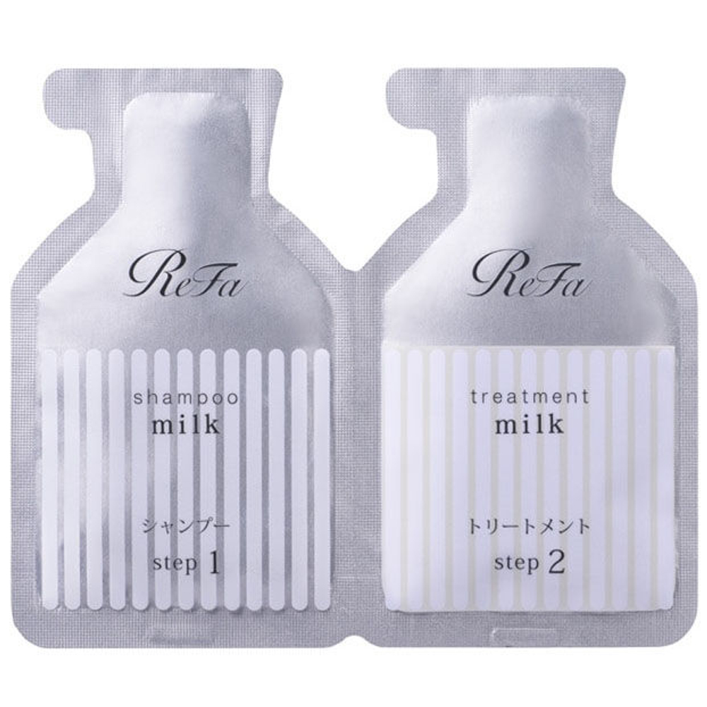 ReFa Milk Protein Shampoo & Treatment Trial | Пробный набор для волос | Original | 10 мл + 10 г