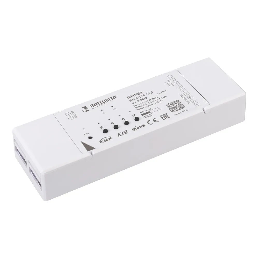 INTELLIGENT ARLIGHT Диммер KNX-104-SUF (12-36V, 4x5A) (IARL, IP20 Пластик, 2 года) INTELLIGENT ARLIGHT Диммер KNX-104-SUF (12-36V, 4x5A) (IARL, IP20 Пластик, 2 года)