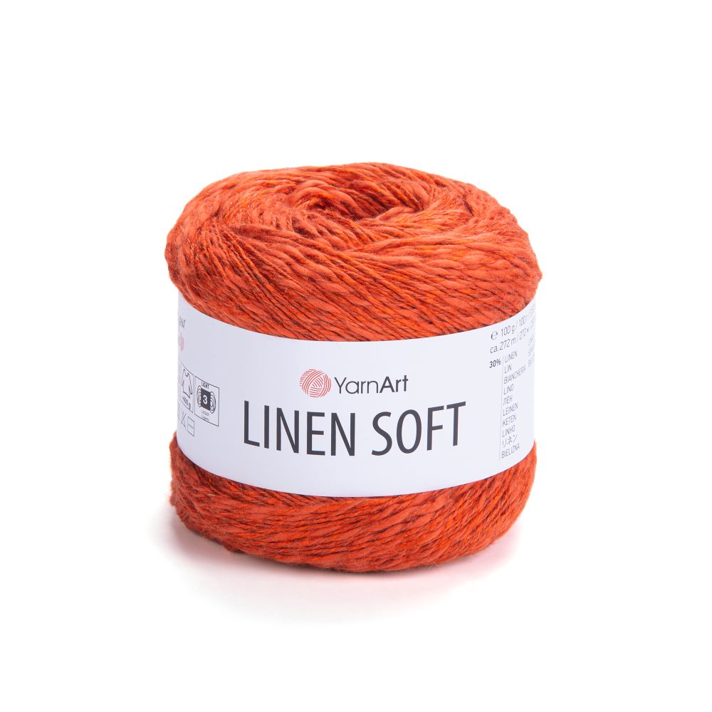 Пряжа YarnArt Linen soft, Апельсин