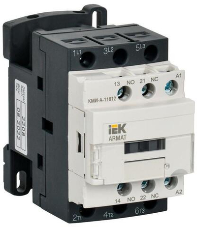 Контактор КМИ-А-11812 LC1D 18А кат. 400В AC 1НО+1НЗ AC-3 IEK AR-ACC-11-018-400-11