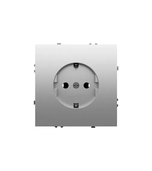 Розетка с заземлением Voltum S70 Шелк VLS040104