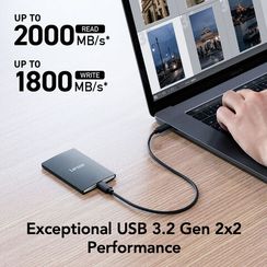 Внешний диск SSD Lexar 2TB SL500 USB 3.2 Gen 2x2 Portable SSD 2000 MB/s