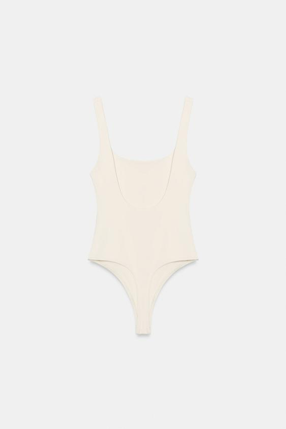 БОДИ С КВАДРАТНЫМ ВЫРЕЗОМ И ЭЛАСТАНОМ - ZARA