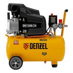 Компрессор масляный воздушный Denzel DK1500/24, Х-PRO 1.5 кВт, 230 л/мин, 24 л