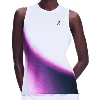 Женский топ теннисный On Court Swing Tank - white/cassis