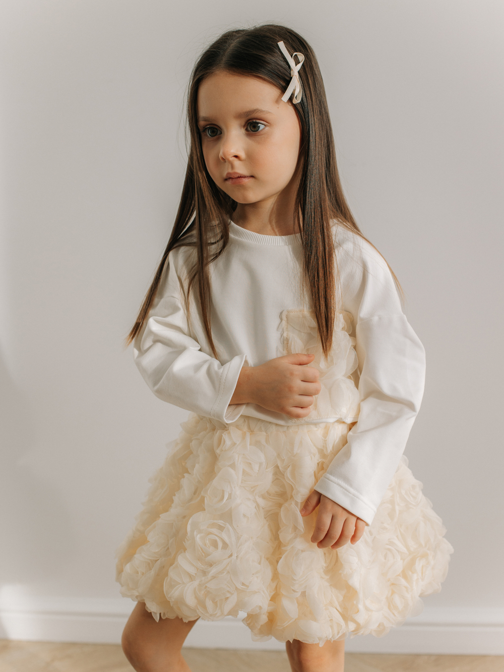 Юбка "Цветочки", Молоко