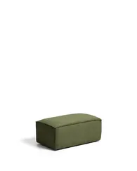 Пуф из толстого вельвета Blok зеленого цвета, 60x104 см