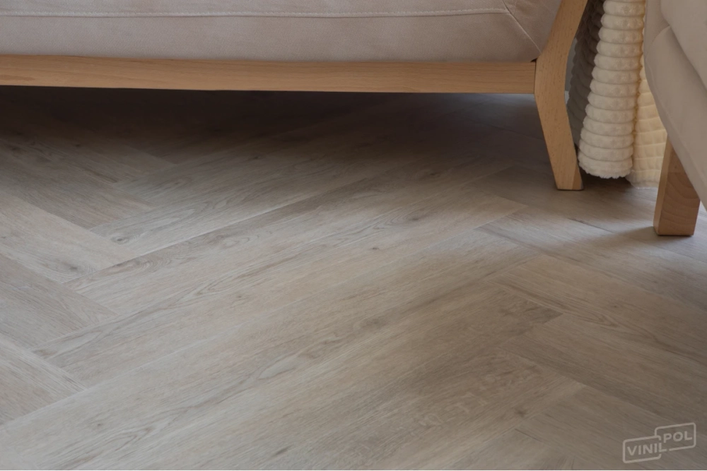 Кварц-винил SPC Vinilam VinilPol Herringbone 7 мм Паркет Палладио 1.355 м2