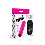 Розовая вибропуля с пультом ДУ 21X Vibrating Bullet with Remote Control (Цвет: розовый)