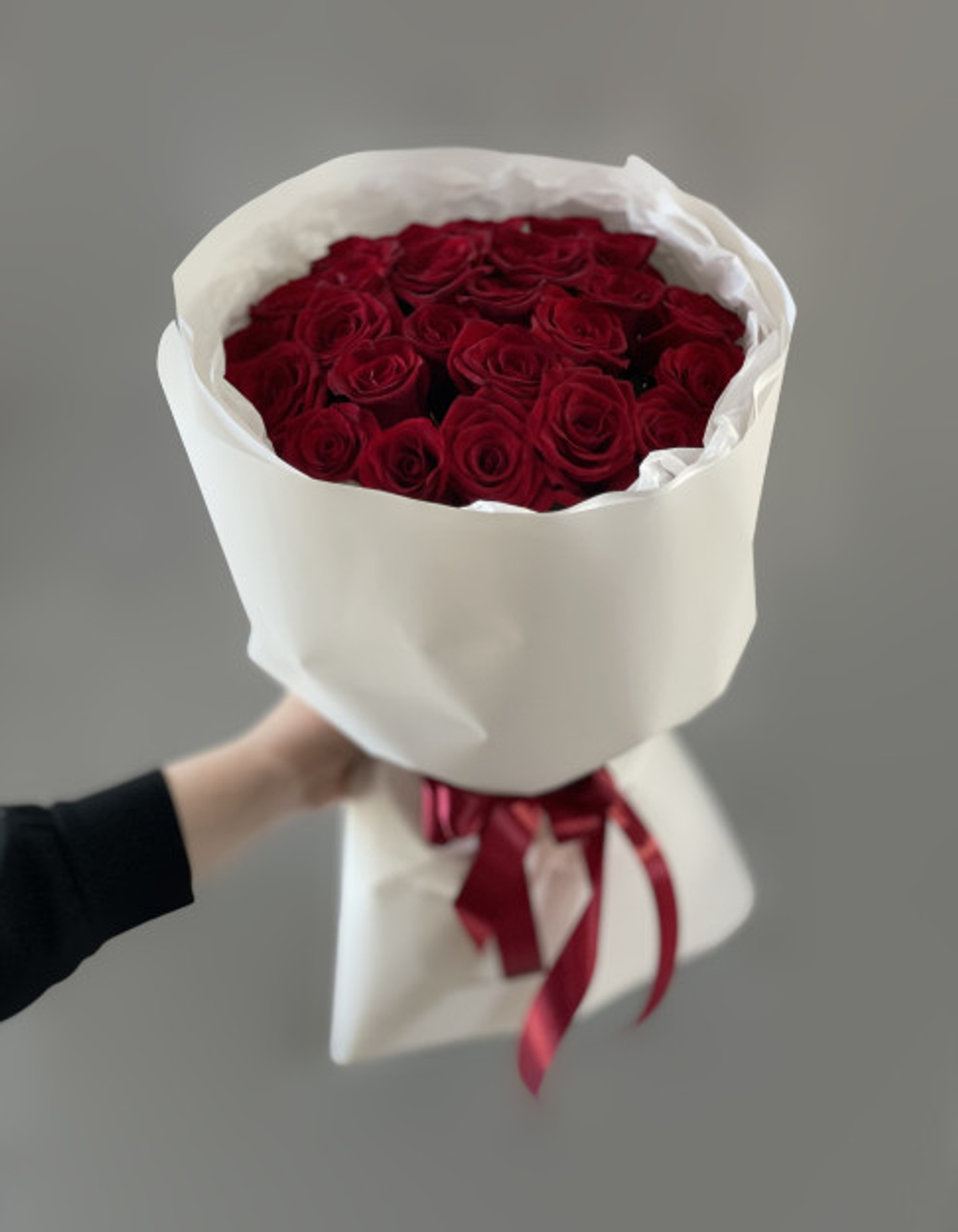 БУКЕТ ИЗ 25 КРАСНЫХ РОЗ