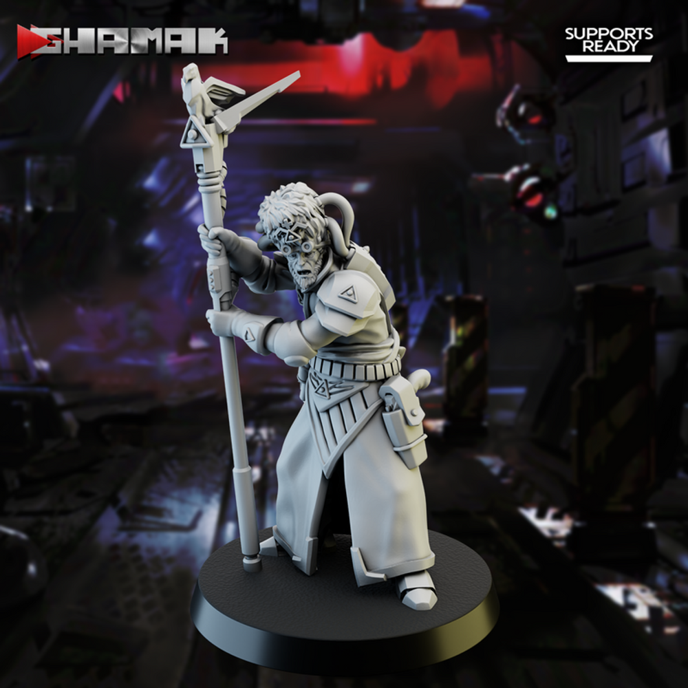 Astra Militarum Vostroyan Firstborn Psyker Санкционированный псайкер №3 миниатюра для dnd, днд, pathfinder, фентези, Настольная игра, НРИ, Варгейм, РПГ