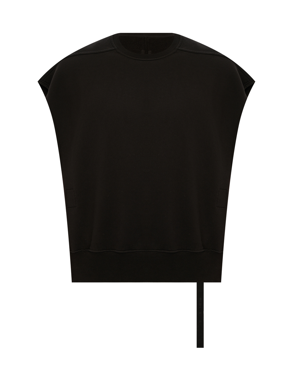 RICK OWENS DRKSHDW СВИТШОТ ЧЕРНЫЙ БЕЗ РУКАВОВ JUMBO