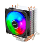 Кулер для CPU Alseye AM90, 1х92мм, 3-pin, Al+Cu, серебристый-черный-белый/FRGB, 2300rpm, 43.8CFM, 26дБ, 4-PIPE(прямой контакт), TDP 125Вт, INTEL 1200/115x/775/1366, AMD AM3(+)/AM2(+)/FM2(+)/FM1 (AS.01.01.0017)