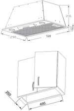 Встраиваемая вытяжка Korting KHI 6530 X