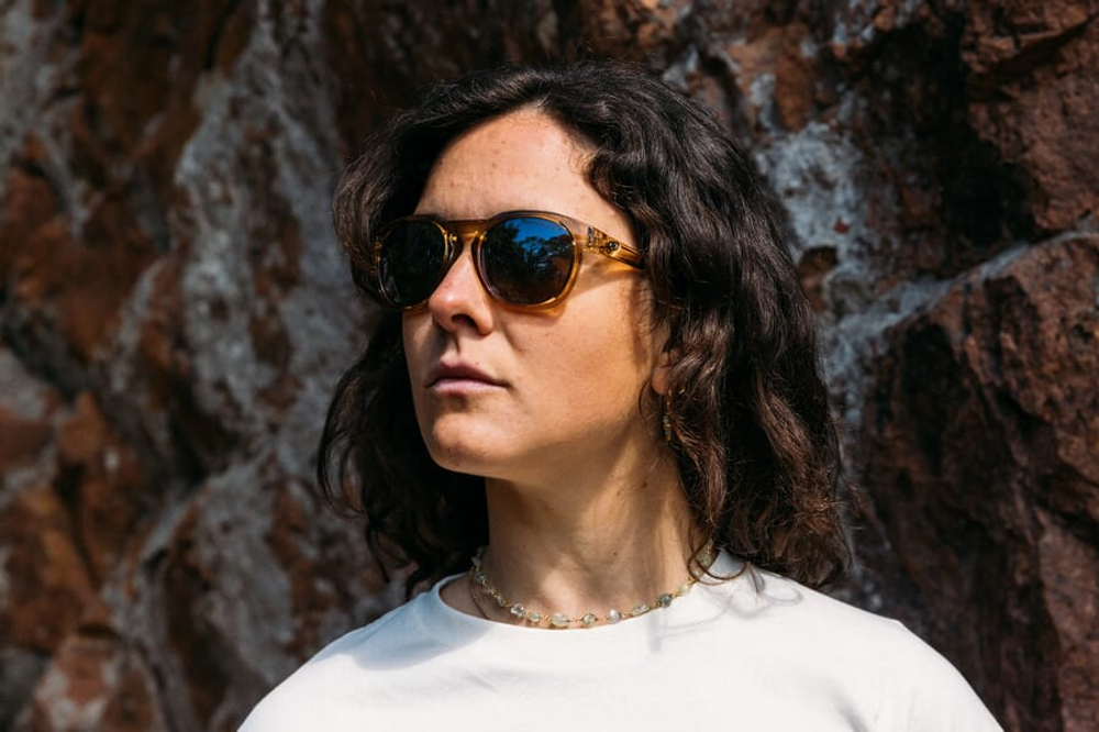 Спортивные очки Demetz Increase / Crystal Yellow / Brown Polarized Silver