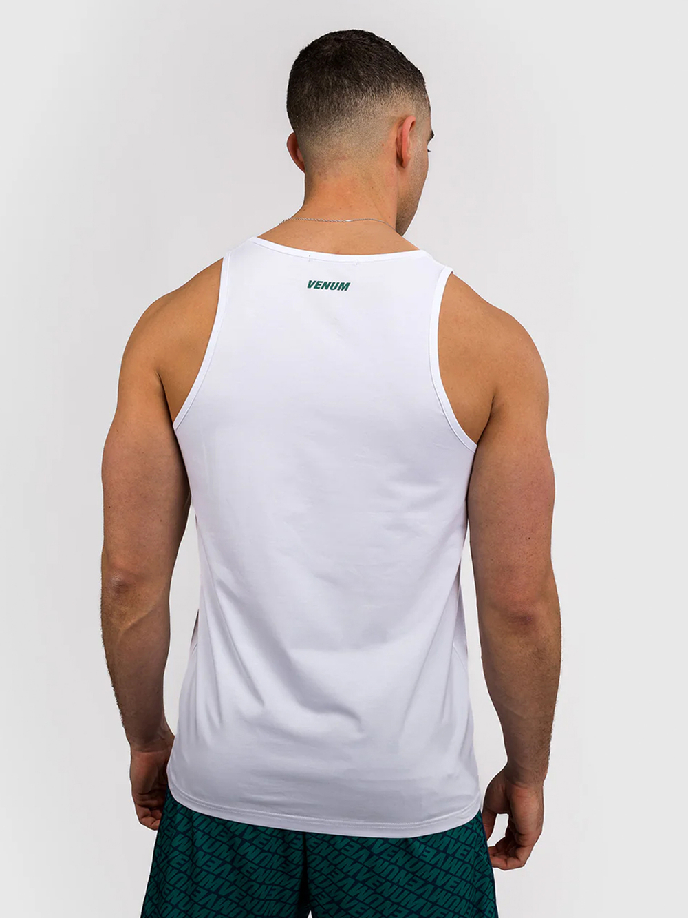 Майка спортивная Venum Echo White/Emerald Green