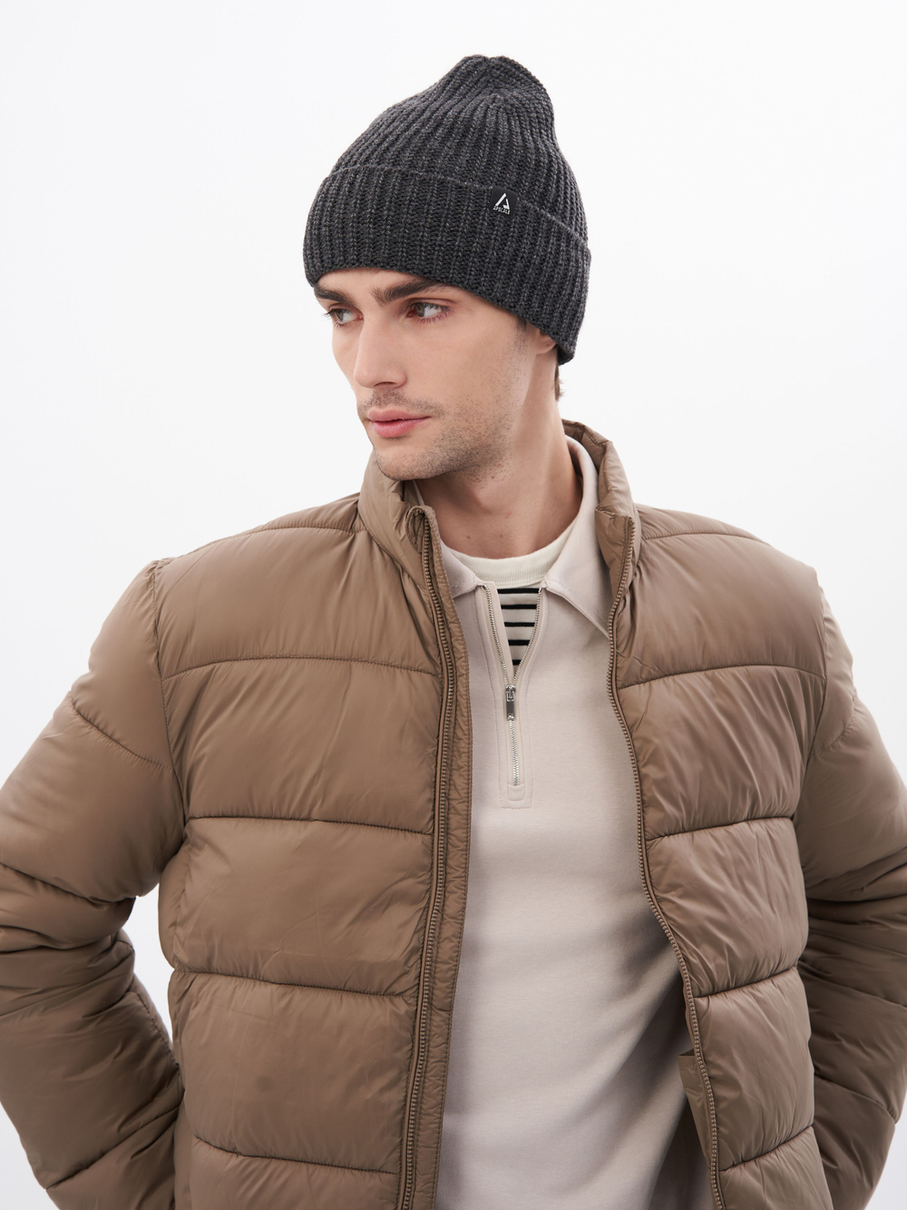 Шапка Apscale Lodge Dark Grey на флисе