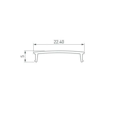 Экран COMFORT21-V-FANTOM-2000 OPAL (Arlight, Пластик)