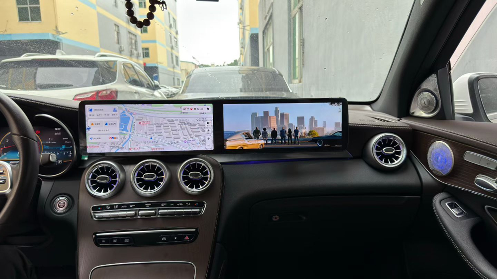 Установочный комплект для MERCEDES C class / GLC / W205 2016+ NTG 5.5/6.0  KUBERG SL-M1207-NTG55