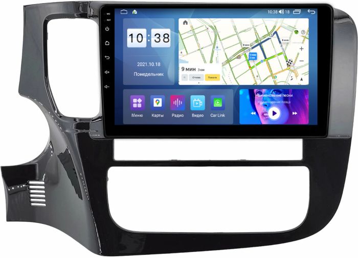 Магнитола для Mitsubishi Outlander 3 2012-2022 (рамка 9") - Parafar PF230T2LUX2XHD на Android 13, CarPlay, 4G SIM-слот
