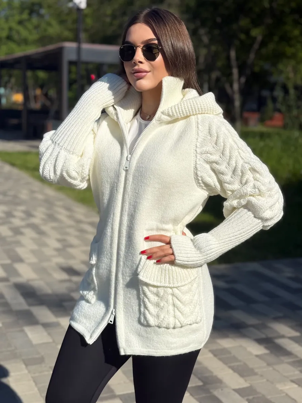 Кардиган куртка анорак вязаный