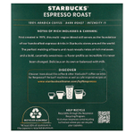 Starbucks, Nespresso®, эспрессо, обжаренный, молотый, темная обжарка, 10 алюминиевых капсул
