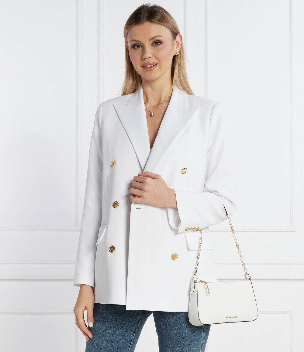 Кожаная Наплечная сумка Michael Kors - белый(32H3G8EW6L)