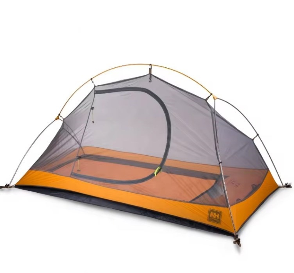 Палатка Naturehike Cycling (Spider) Si 1-местная, алюминиевый каркас, сверхлегкая, янтарная, артикул NH18A095-D-AYE.