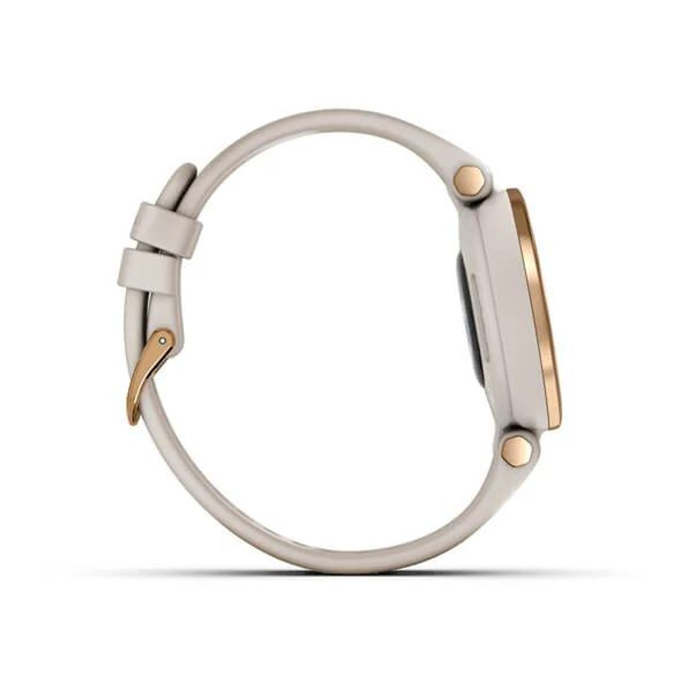 Часы Garmin Lily безель цвета розовое золото, песочный корпус и силиконовый ремешок, 010-02384-11