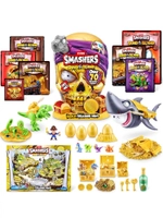 Игрушка сюрприз Зуру Smashers Dino Island Gold серый