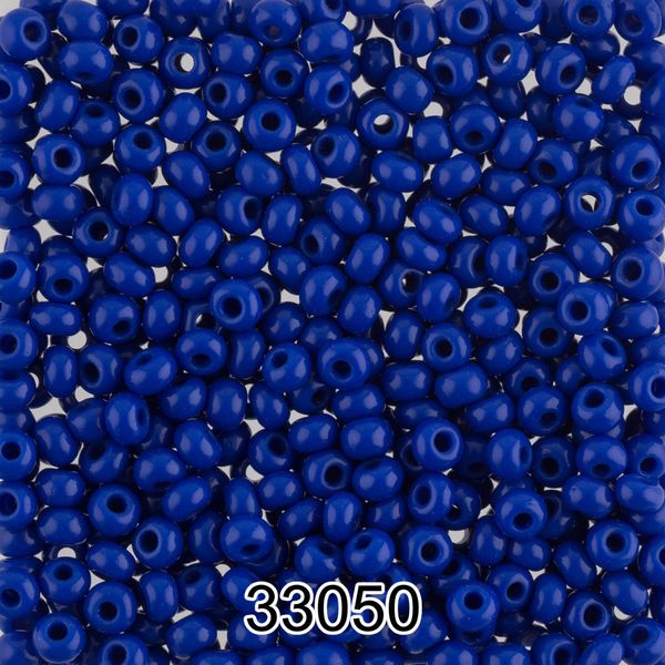 Бисер Preciosa 10/0 (2.3 мм), 500 г, 33050 (Ф104) яр.синий