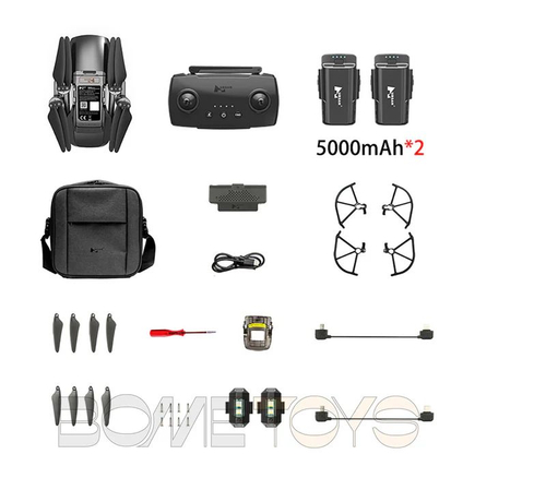 Квадрокоптер Hubsan Blackhawk 3 с 3-осевой подвес, 4K, встроенным модулем 4G, с передачей изображения на расстояние 10 км , 2 усиленные батареии на 5000MAH