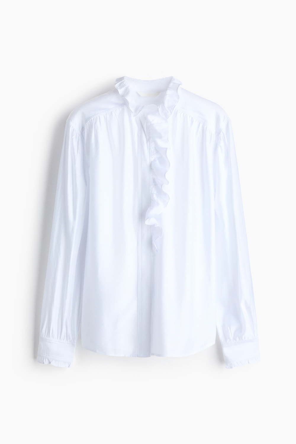 Блузка с воланами и пуговицами - H&M