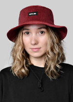 Панама из вельвета Velvet Bordo