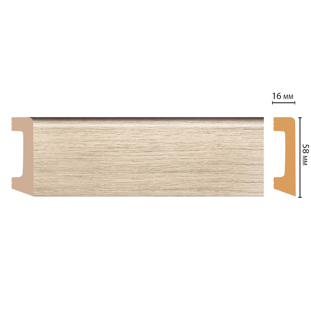 Плинтус Decomaster D234 D234-72 ДМ