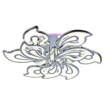 Светодиодная люстра 360W+15W 3000К-6000К RGB 8073/6+3 CHR хром Profit Light