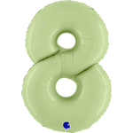 Agura Шар (40''/102 см) Цифра, 8 Slim, Олива (БГ-60)