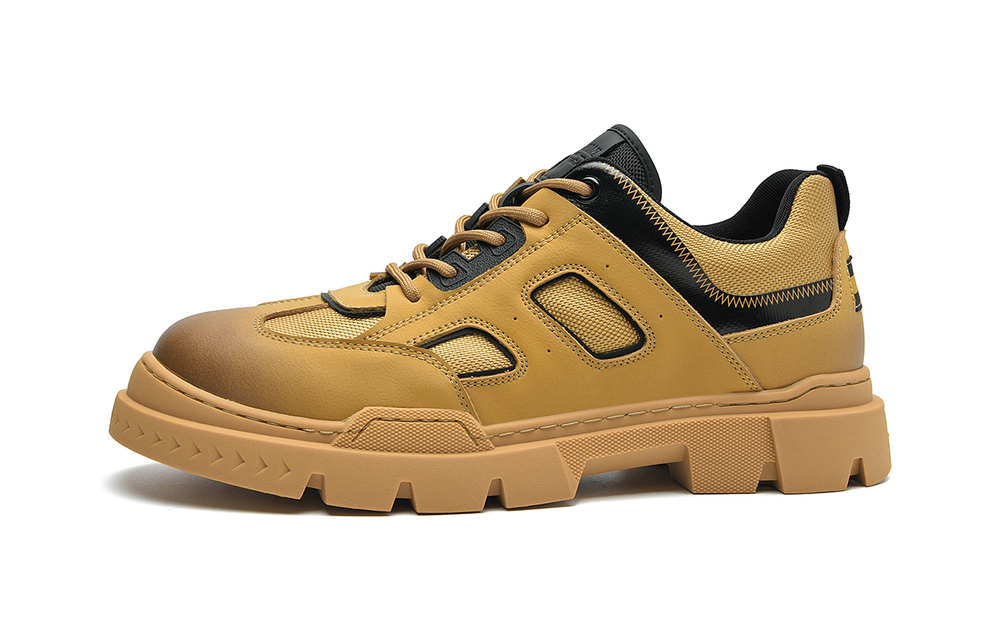 HLA Work Boots Men"s Low top Yellow/Dark Gray