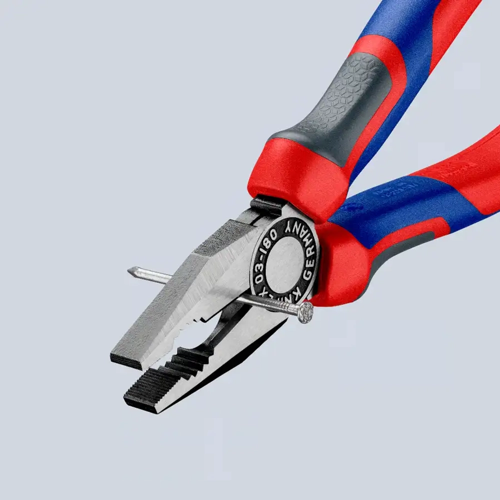 Плоскогубцы комбинированные чернёные 180 мм Knipex 03 02 180